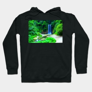 Long-exposure shot of Cascata dell'Antico Mulino in Sarnano Hoodie